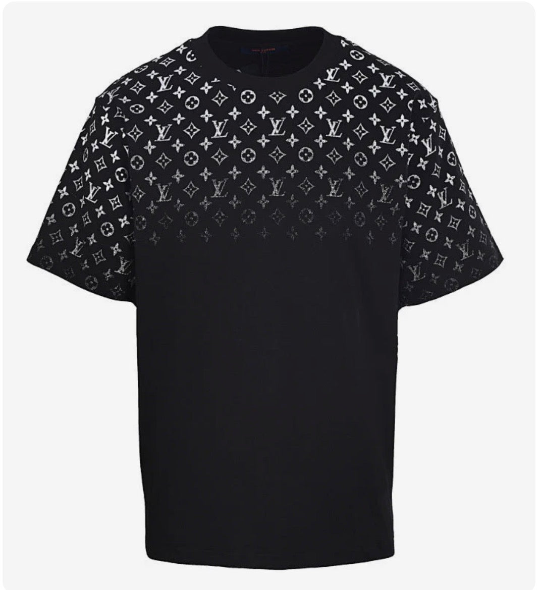 Mens Louis Vuitton Monogram Gradient Print Short-Sleeve T-Shirt
