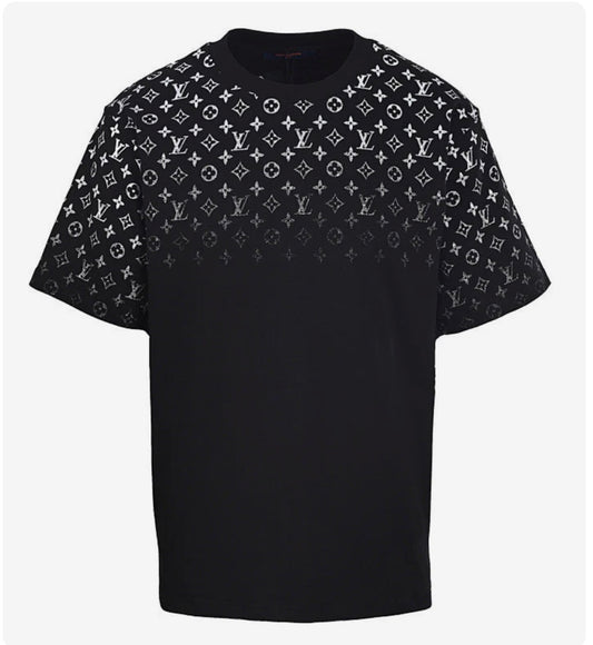 Mens Louis Vuitton Monogram Gradient Print Short-Sleeve T-Shirt