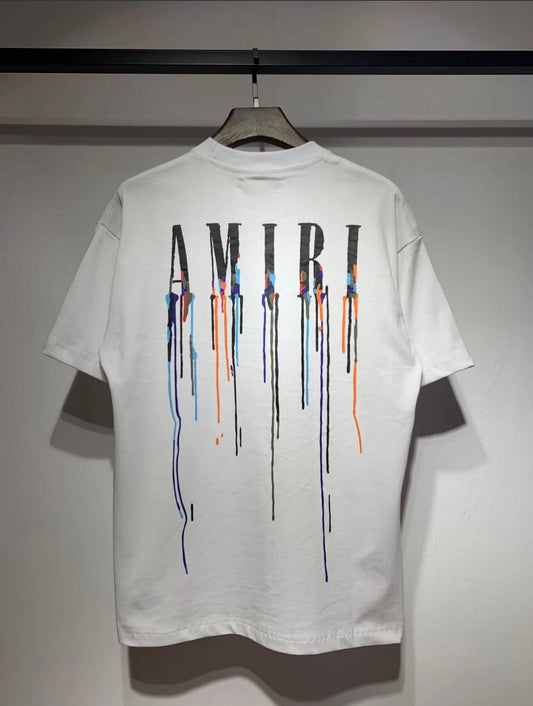 Amiri Logo Man T-Shirt Luxury Fashion Designer Shirt